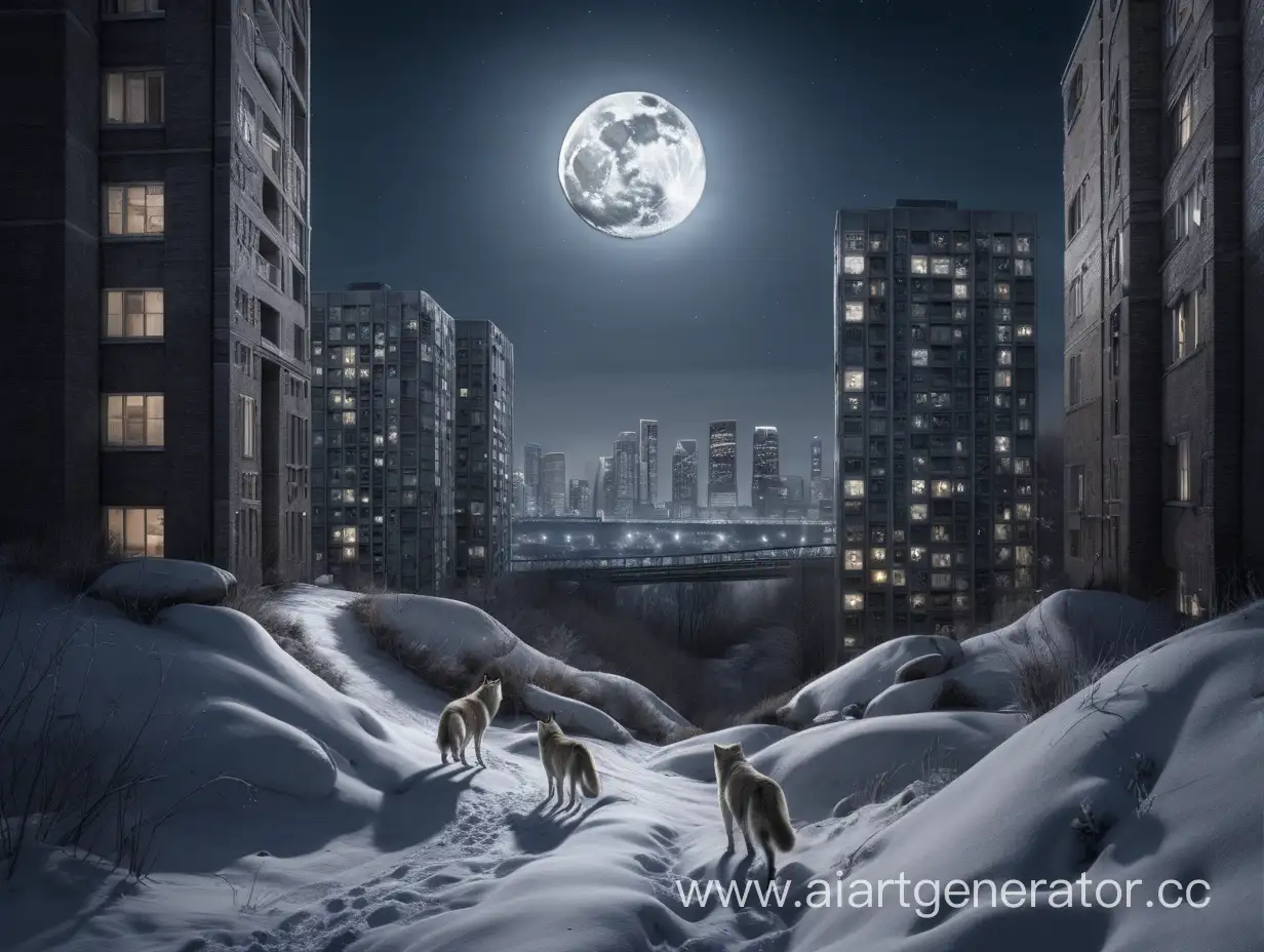 Urban-Pack-Seeks-Better-Life-Moonlit-Quest-in-the-City