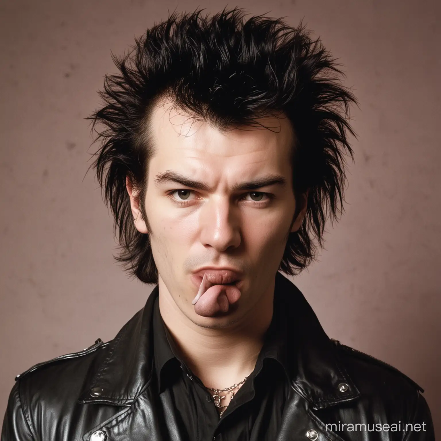 Punk Rock Legend Sid Vicious Performing Live on Stage