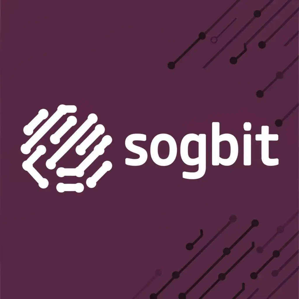 logo, crypto, with the text "SogBit", typography