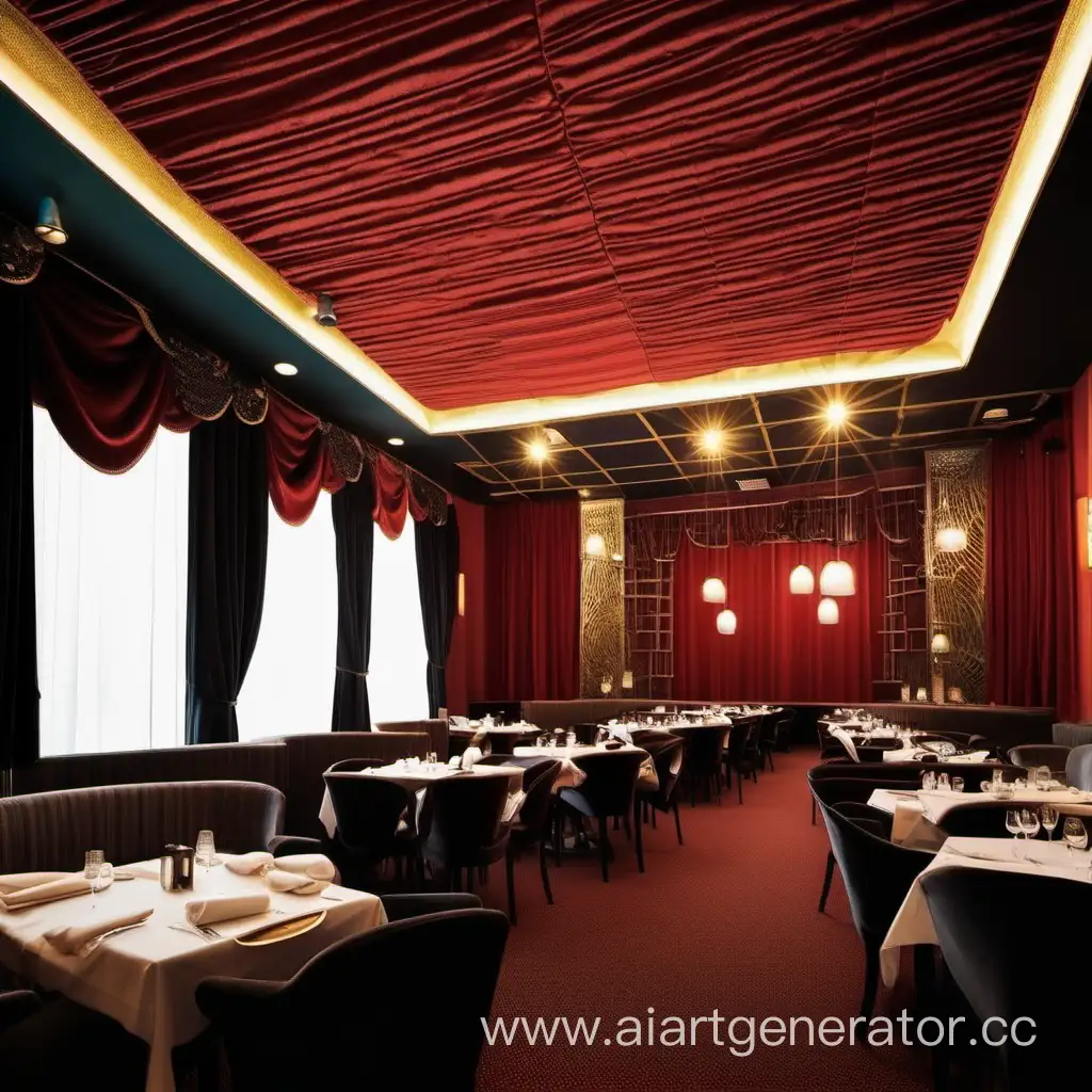 Elegant-Restaurant-with-TheaterStyle-Interior-Ambiance