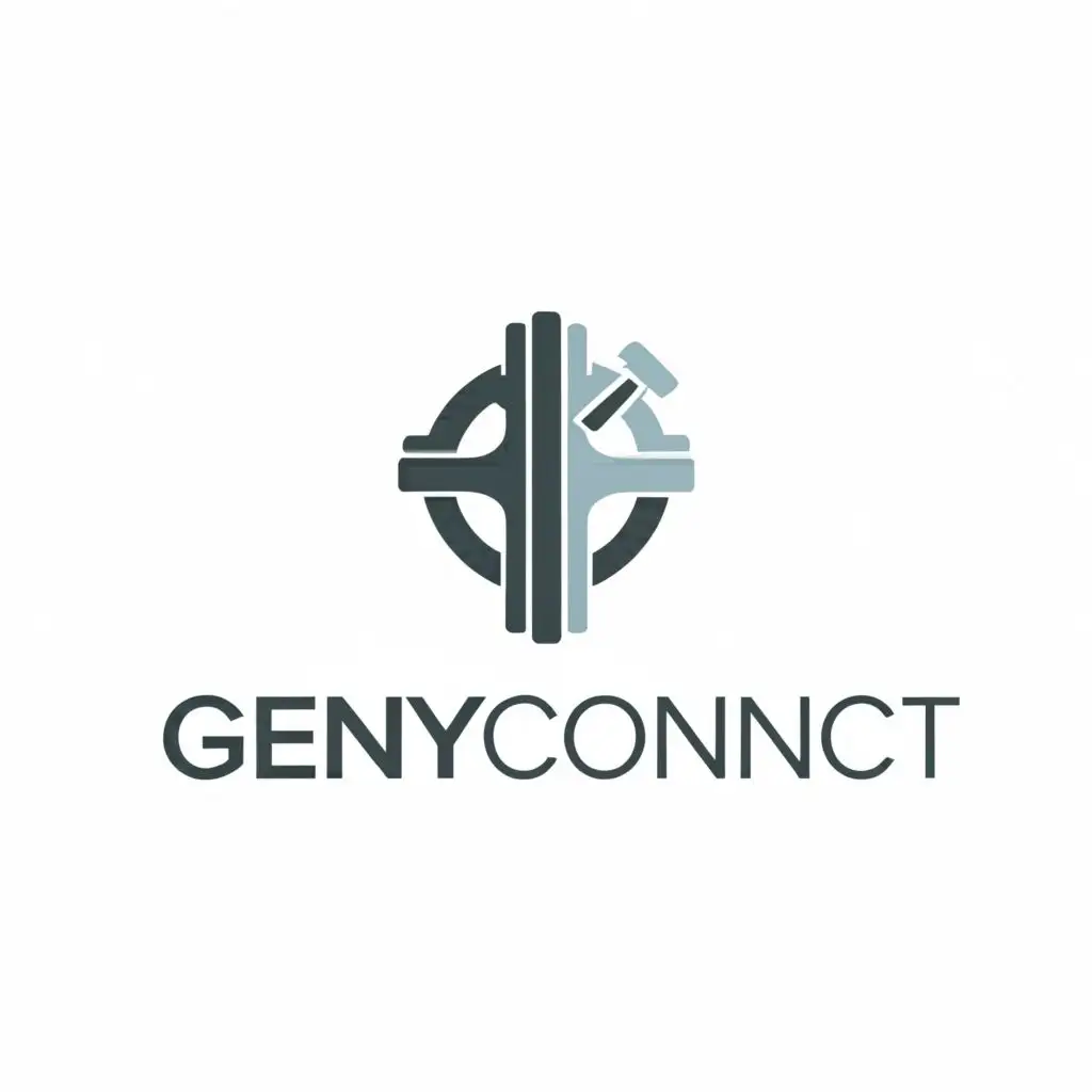 a logo design,with the text "genyconnect", main symbol:maintenance medical,Minimalistic,clear background