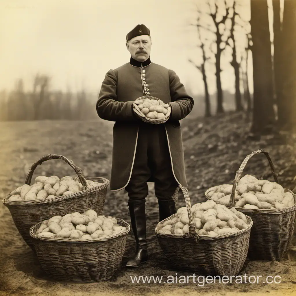 Великий князь Литовский с корзинами картофеля, 