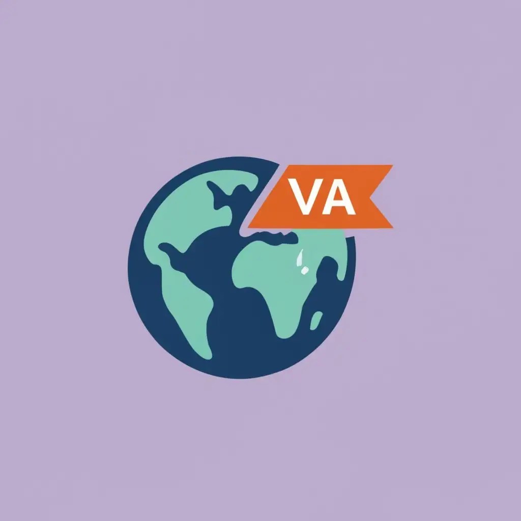 logo, World, technology, Human, Services, with the text "Nationwide VA Services", typography