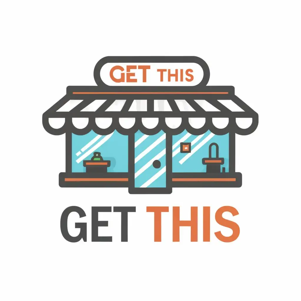 a logo design,with the text "get this", main symbol:store,complex,clear background