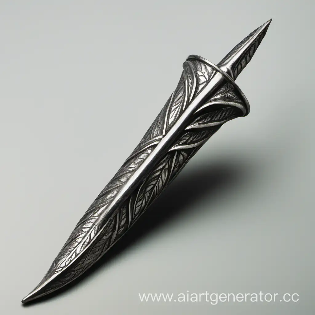 Exquisite-LeafShaped-Dagger-Pommel-for-Discerning-Collectors