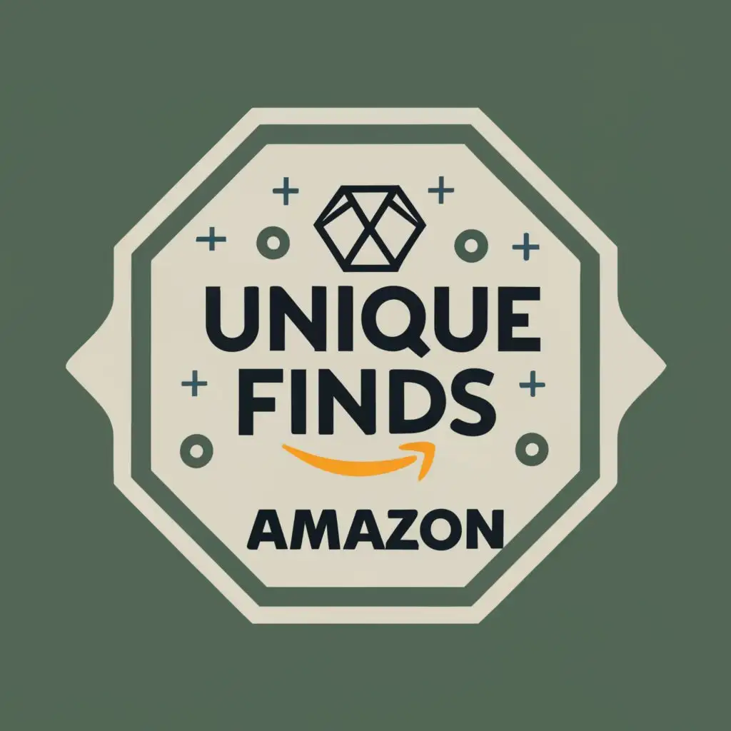 logo, Diamond, with the text "Amazon Unique Finds", typography, be used in Retail industry