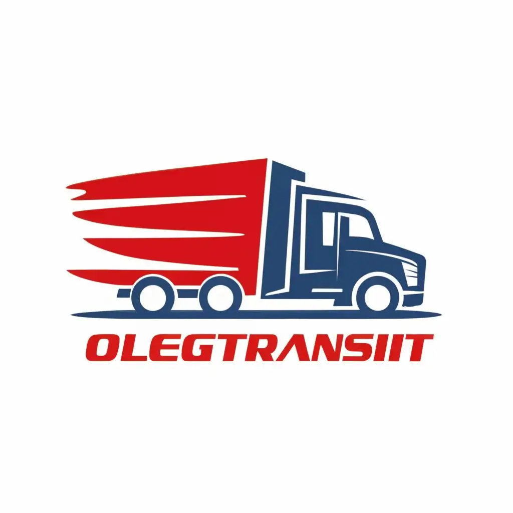 logo, truck, with the text "olegtransit", typography, be used in Automotive industry