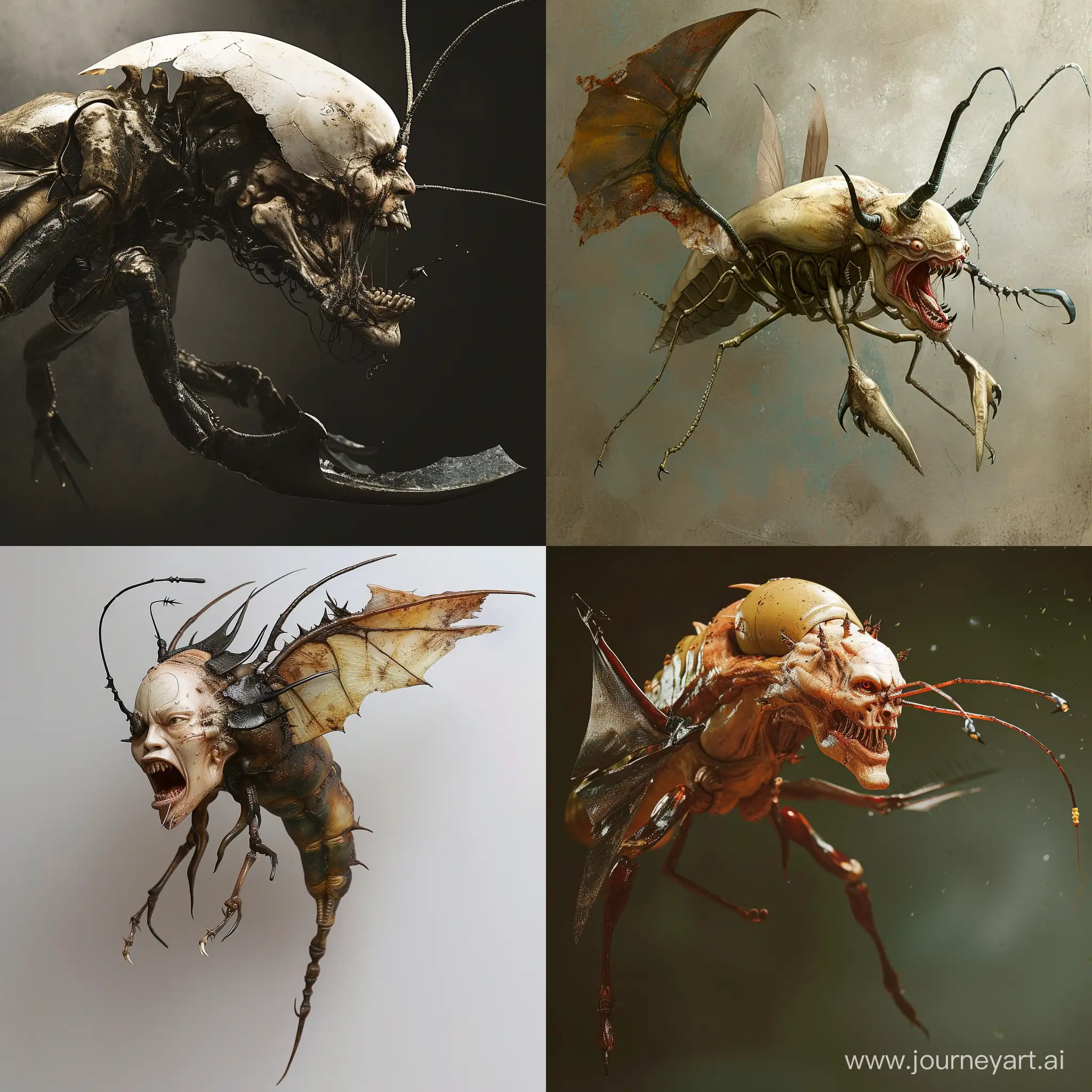 Sinister-Arthropod-Monster-with-Batlike-Wings-and-Splitting-Jaw