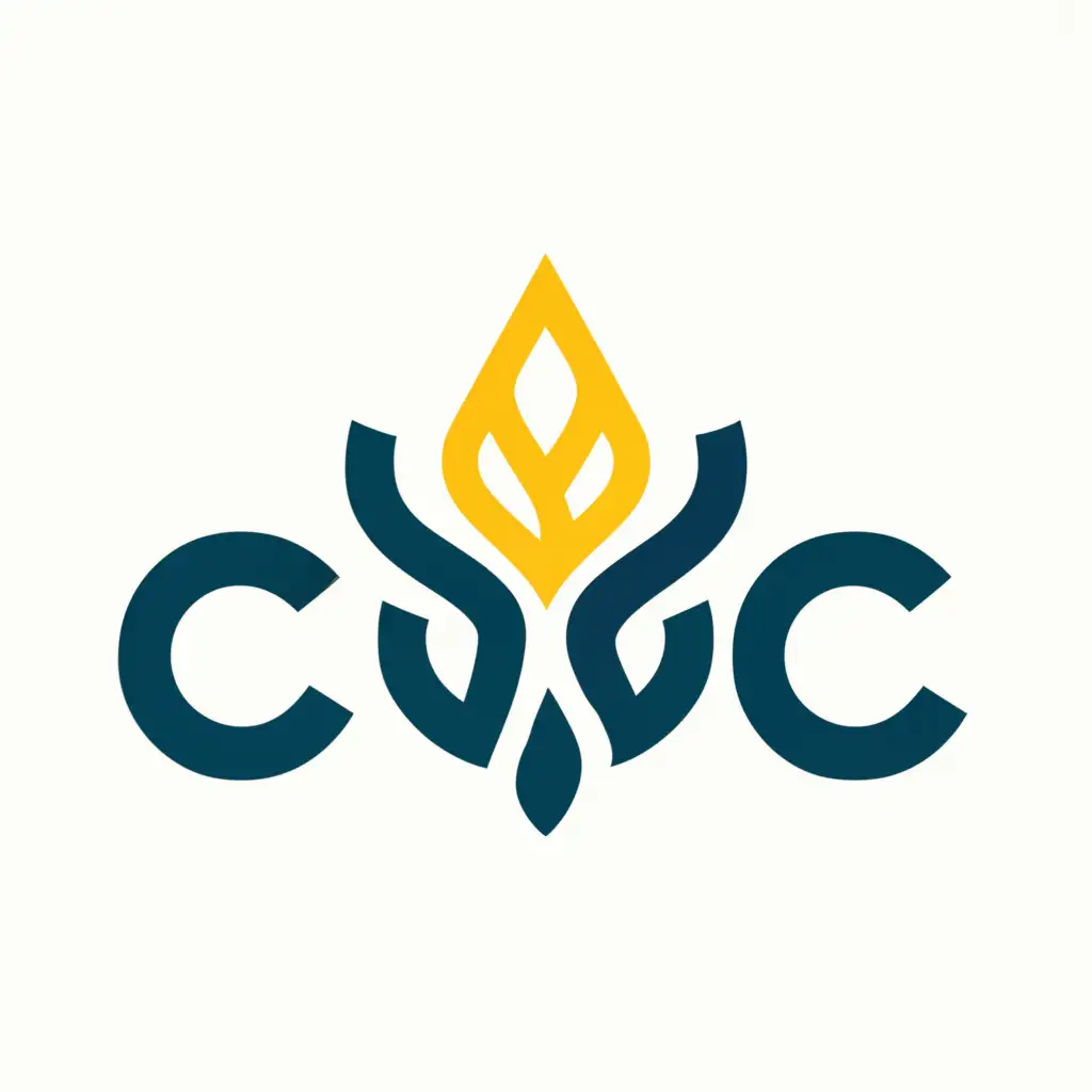 a logo design,with the text "CCC", main symbol:candle,complex,clear background