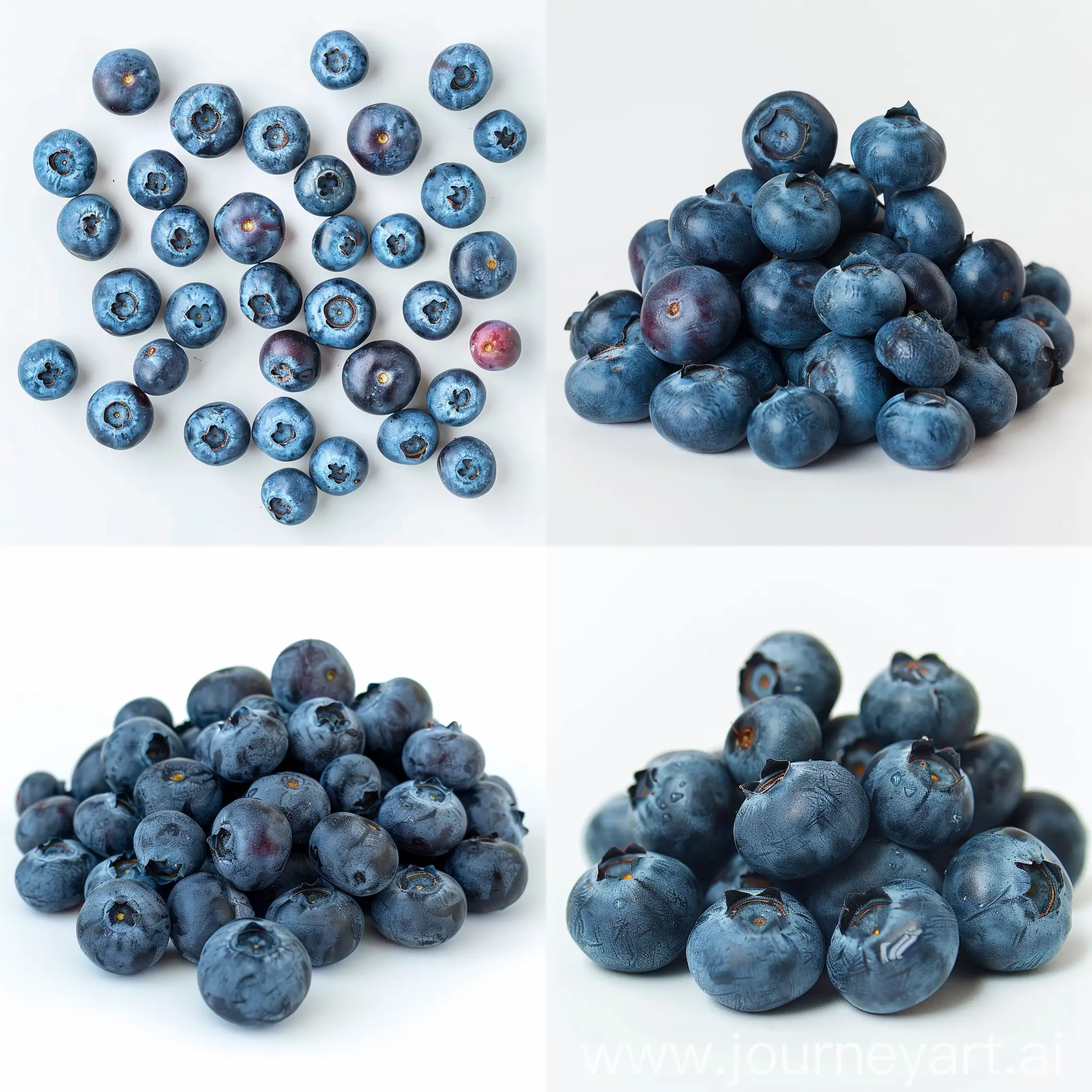 Vibrant-Blueberries-on-White-Background