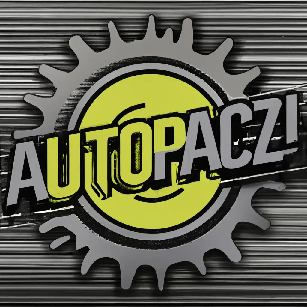 logo, car parts engine, with the text "autopacz", typography, be used in Automotive industry