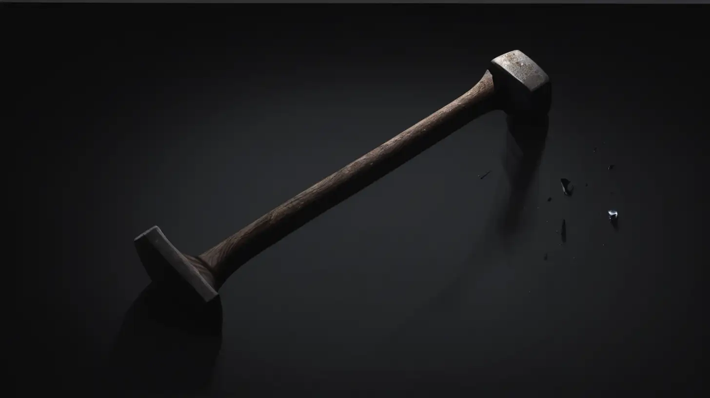 man found hammer in darkness 