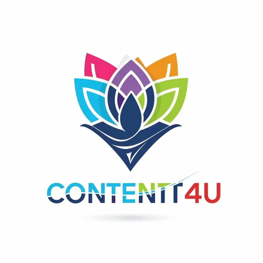 logo, ConTent4U
stlilish fount
, with the text "ConTent4U", typography, be used in Nonprofit industry