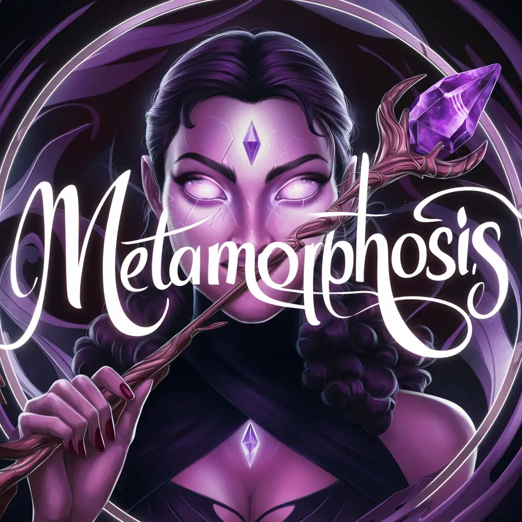 аватарка с фиолетовыми оттенками и надписью METAMORPHOSIS