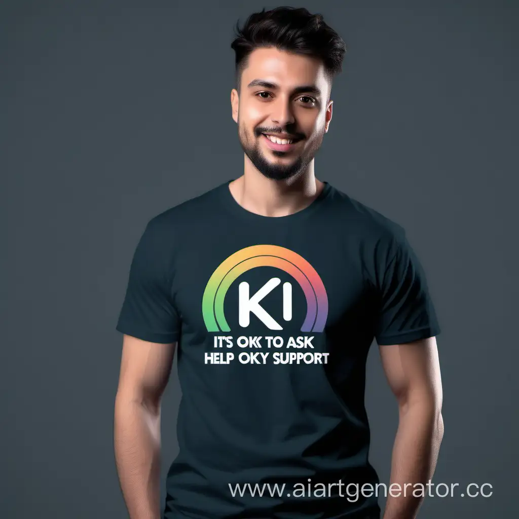 Unique Logo Design t-shirt 4k for"It's okay to ask for help, we all need support at times."