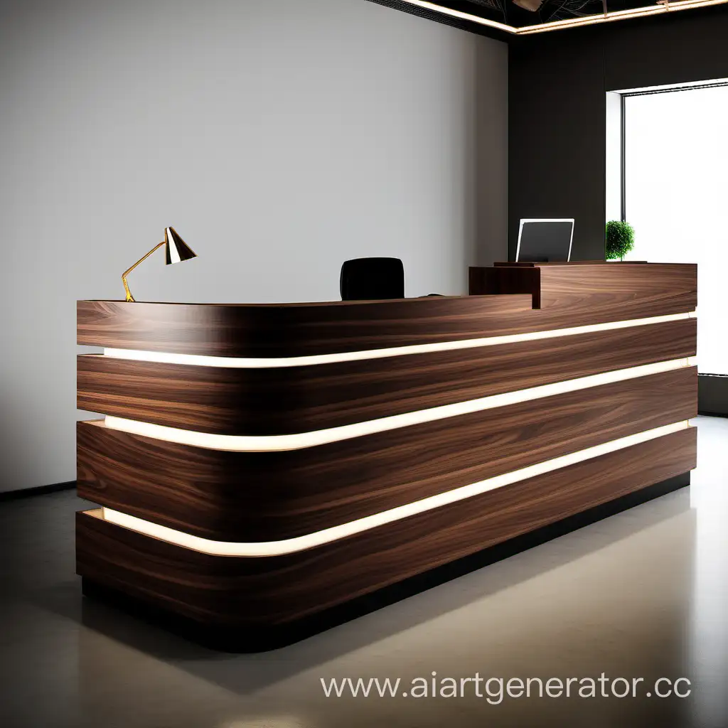 Luxurious-American-Walnut-Designer-Reception-Desk-with-Illuminated-Features