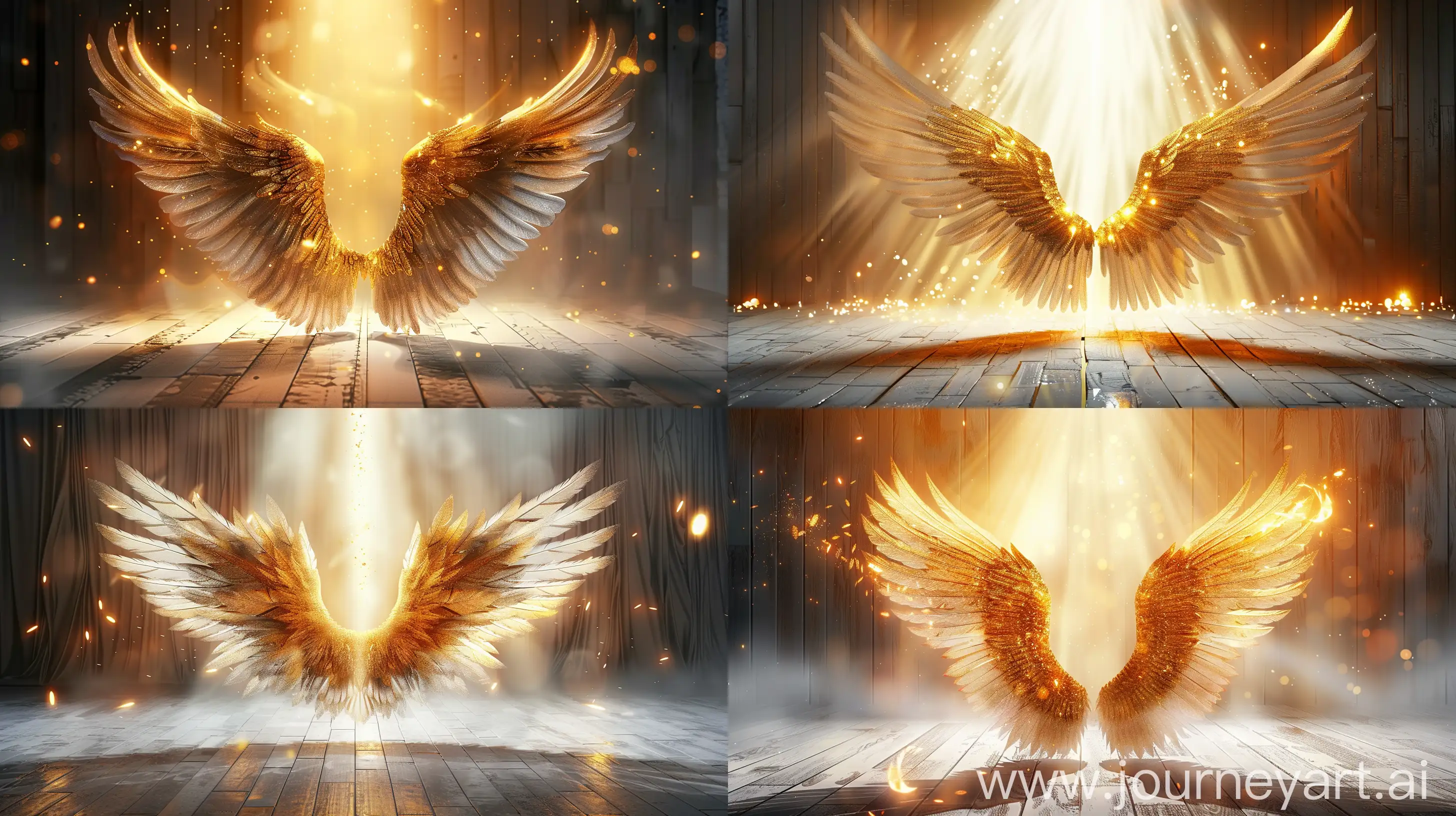 Radiant-Angelic-Wing-with-Golden-Feathers-CG-Abstract-Masterpiece