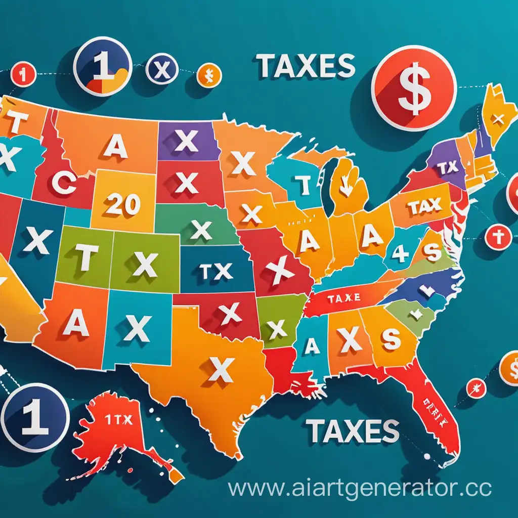 Busy-Urban-Landscape-with-Numerous-Tax-Forms-and-Documents