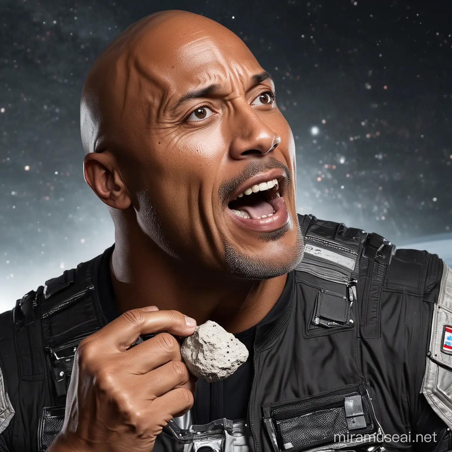 The rock eating rocks in space
