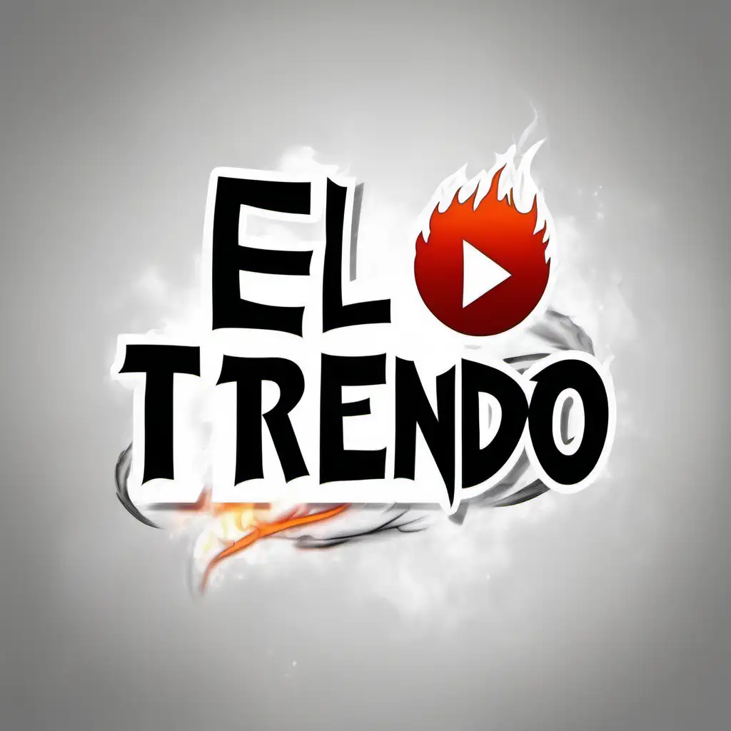 Logo with Realistic Burning Effect and Black Smoke