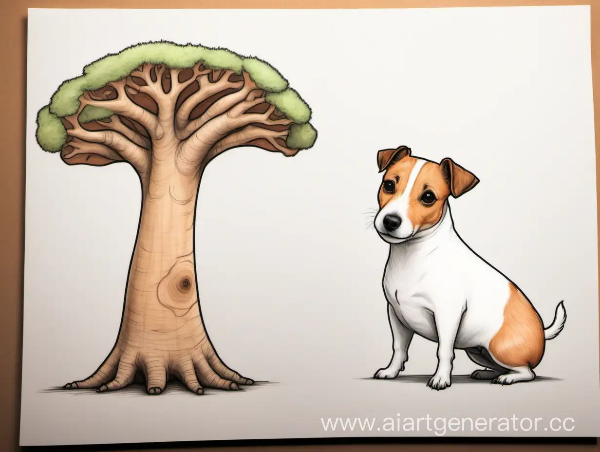 Charming-Jack-Russell-Terrier-and-Plump-Baobab-Tree-Illustration