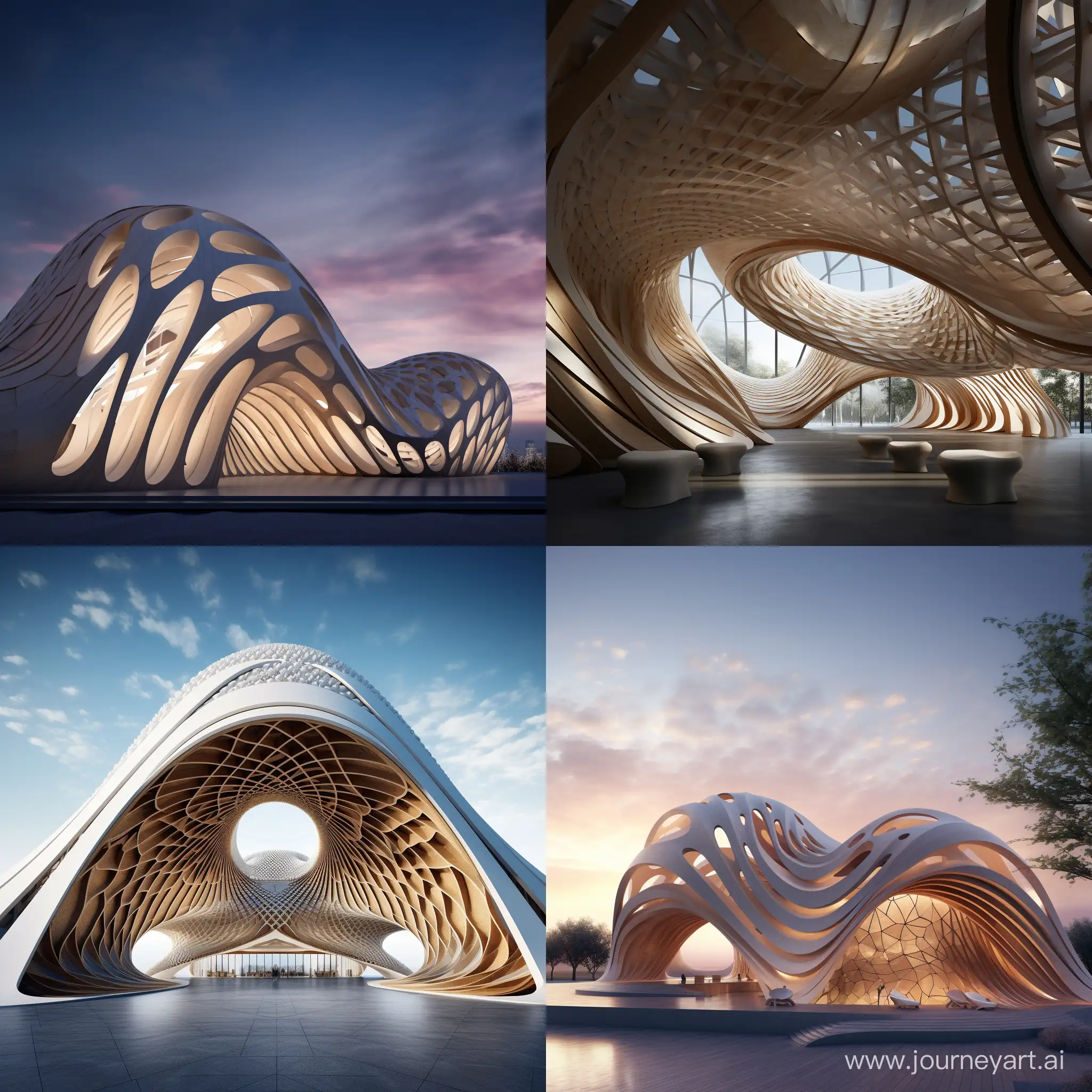 Parametric Design in Architecture:
Explore the use of parametric design to create dynamic and adaptive architectural forms that respond to environmental factors and user needs.