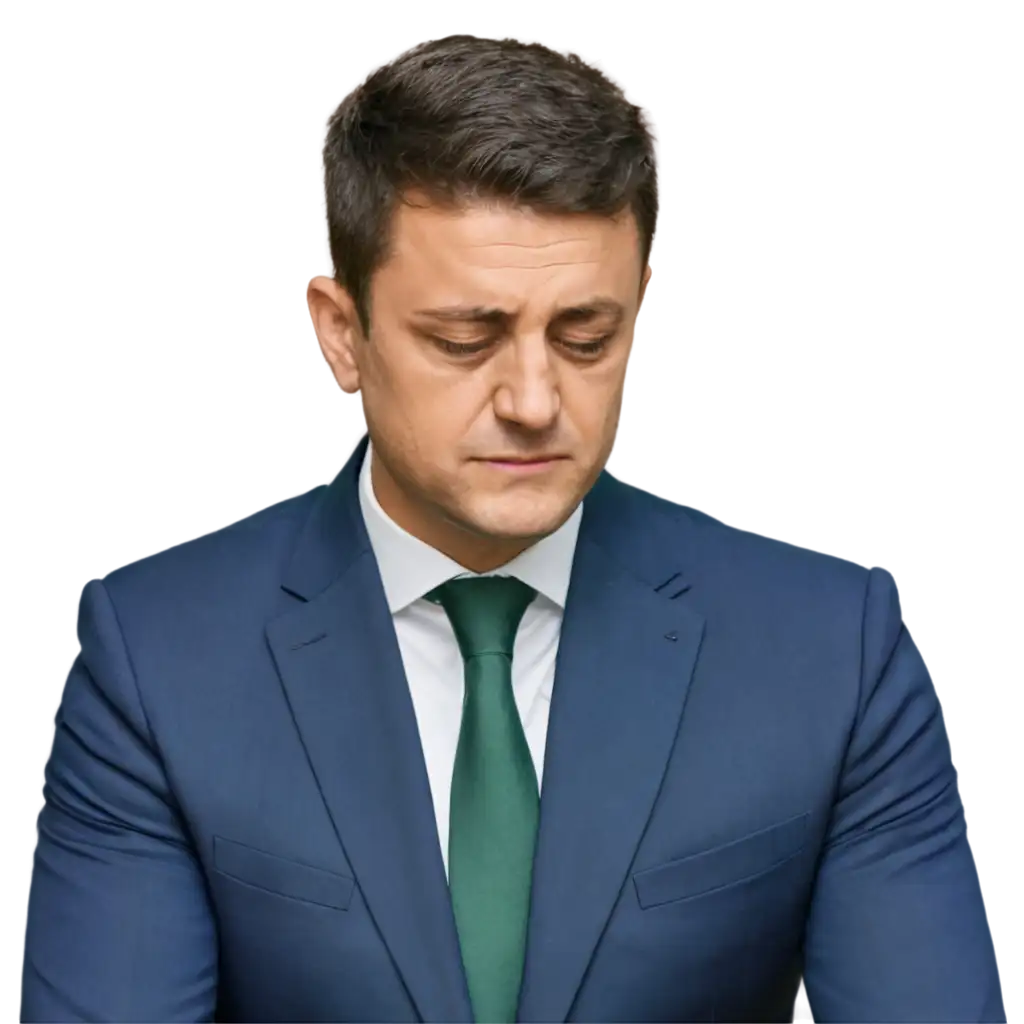 Zelensky sad inage