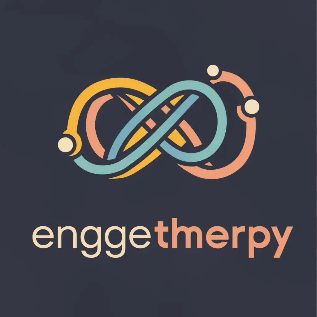 logo, Infinite sign, with the text "Engage Therpy ", typography