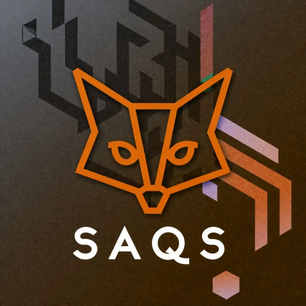 a logo design,with the text "SAQS", main symbol:Flirty Fox,complex,clear background