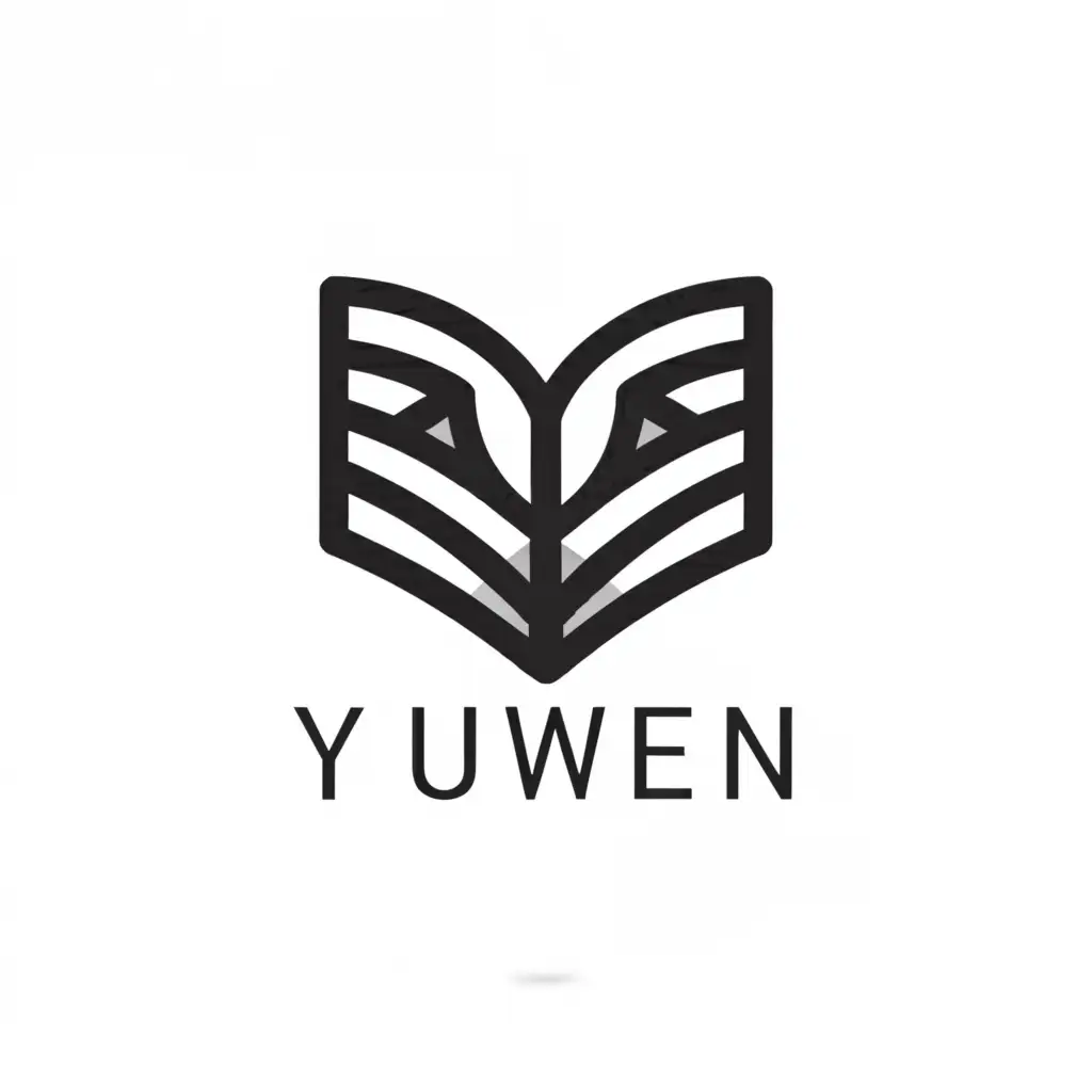 a logo design,with the text "YUWEN", main symbol:YUWEN,Moderate,be used in Education industry,clear background