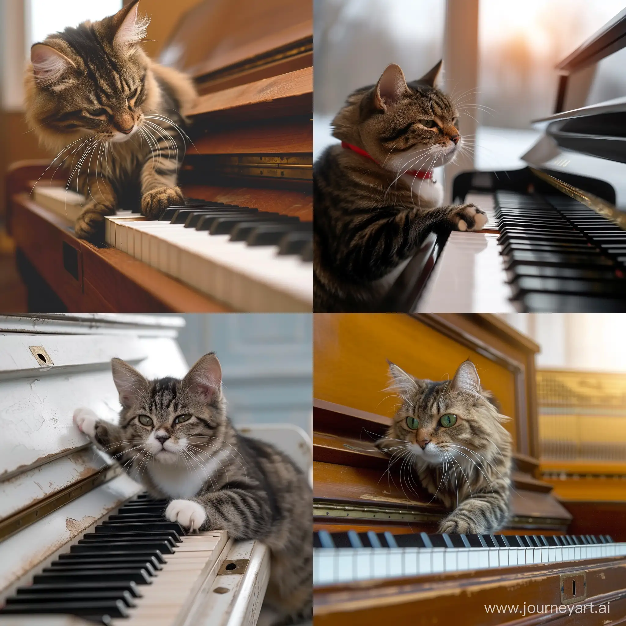 Adorable-Cat-Serenades-on-the-Piano
