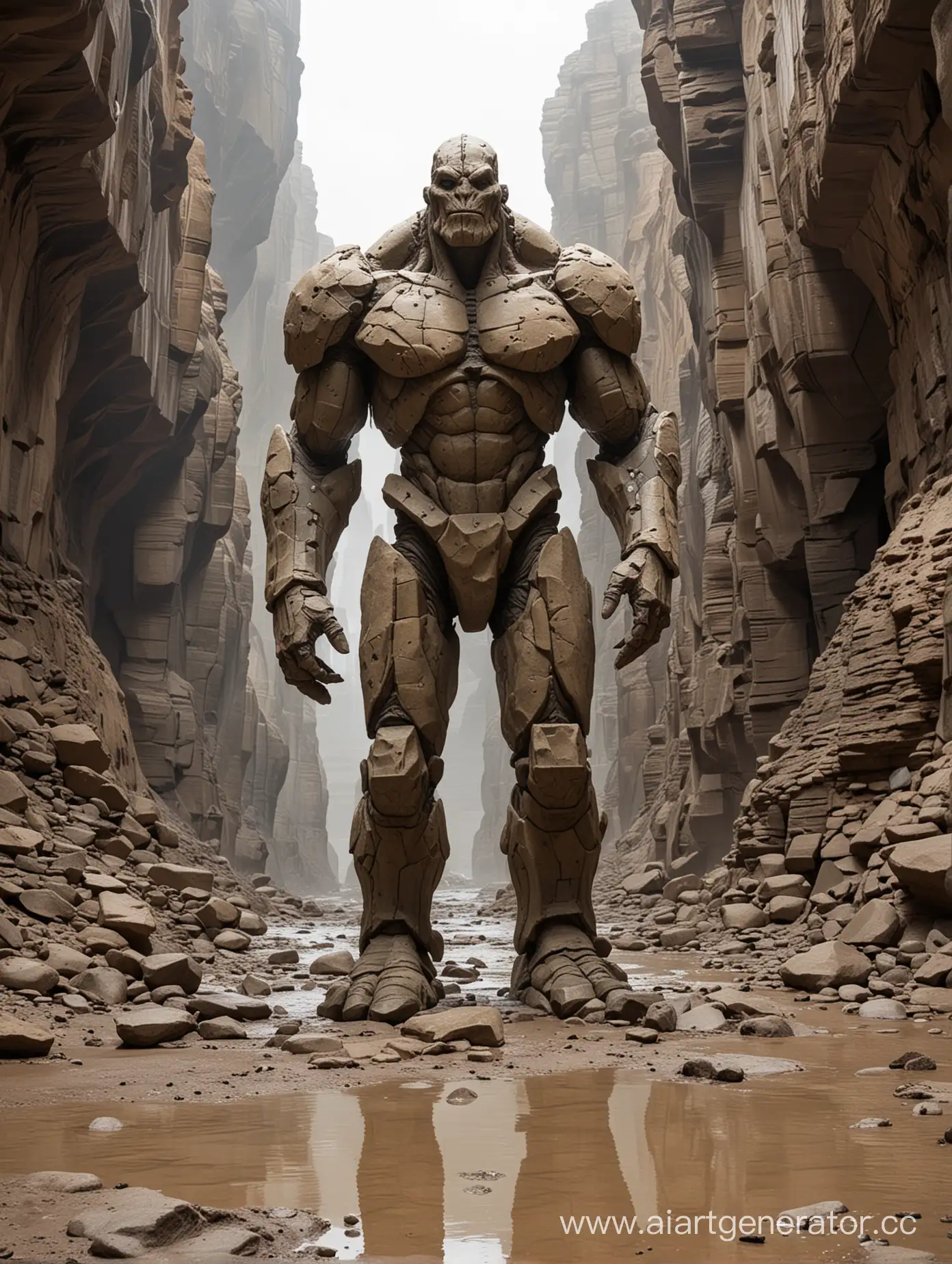 Stone-Golem-in-Canyon-with-Flat-Scales-Feet