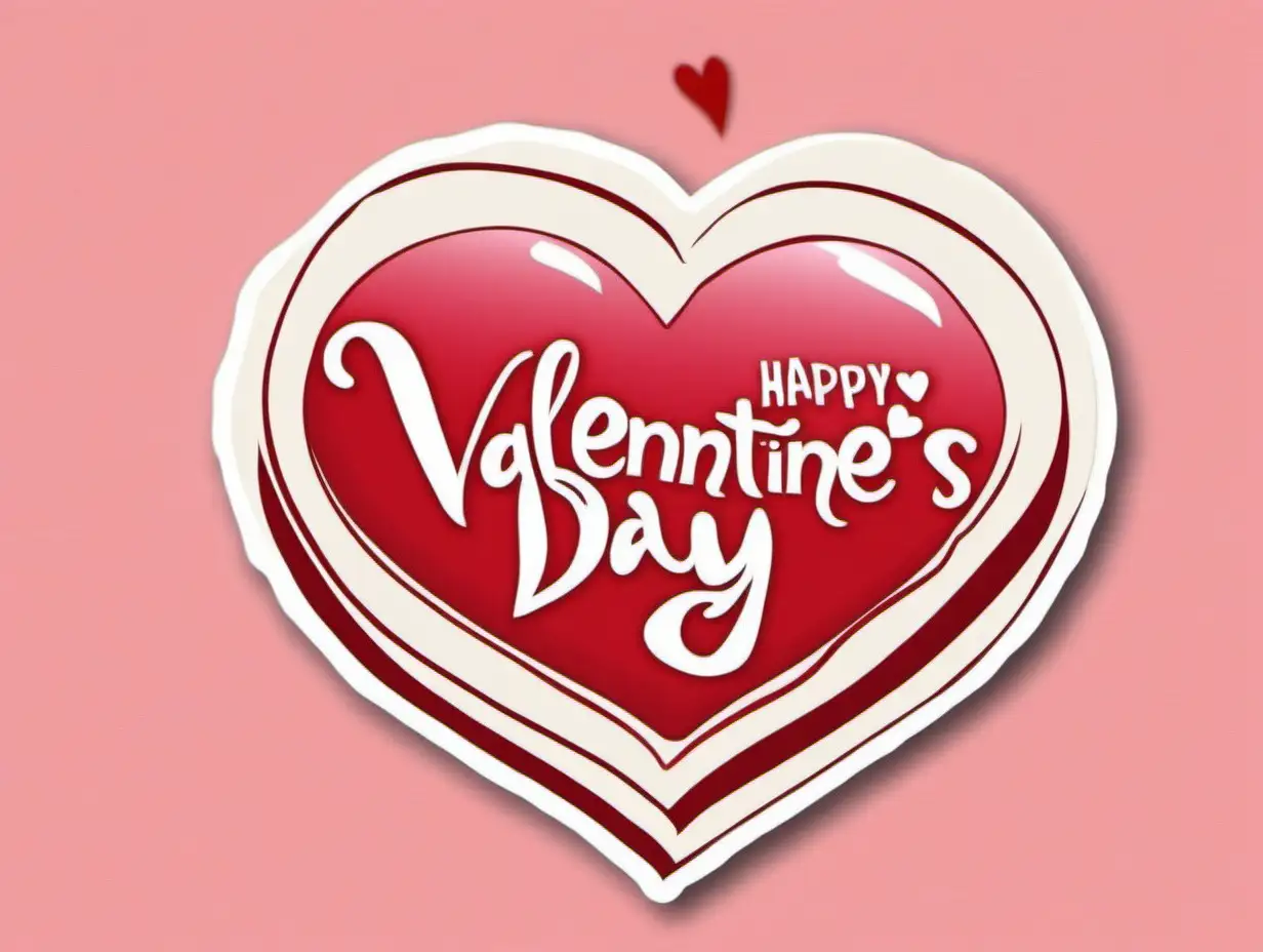 Romantic Valentines Day Envelope Seal Sticker with Heartfelt Love Theme