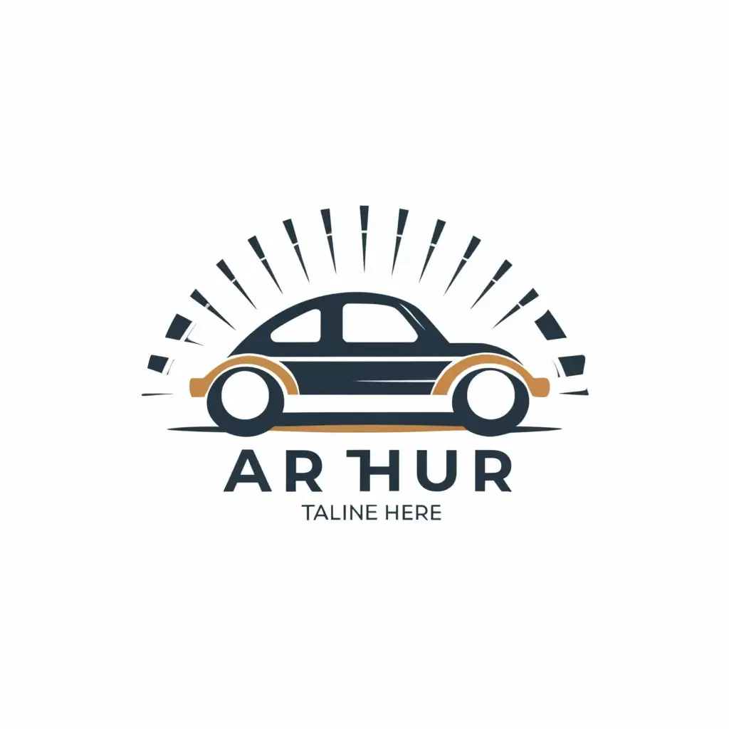 a logo design,with the text "Arthur", main symbol:car,Moderate,clear background