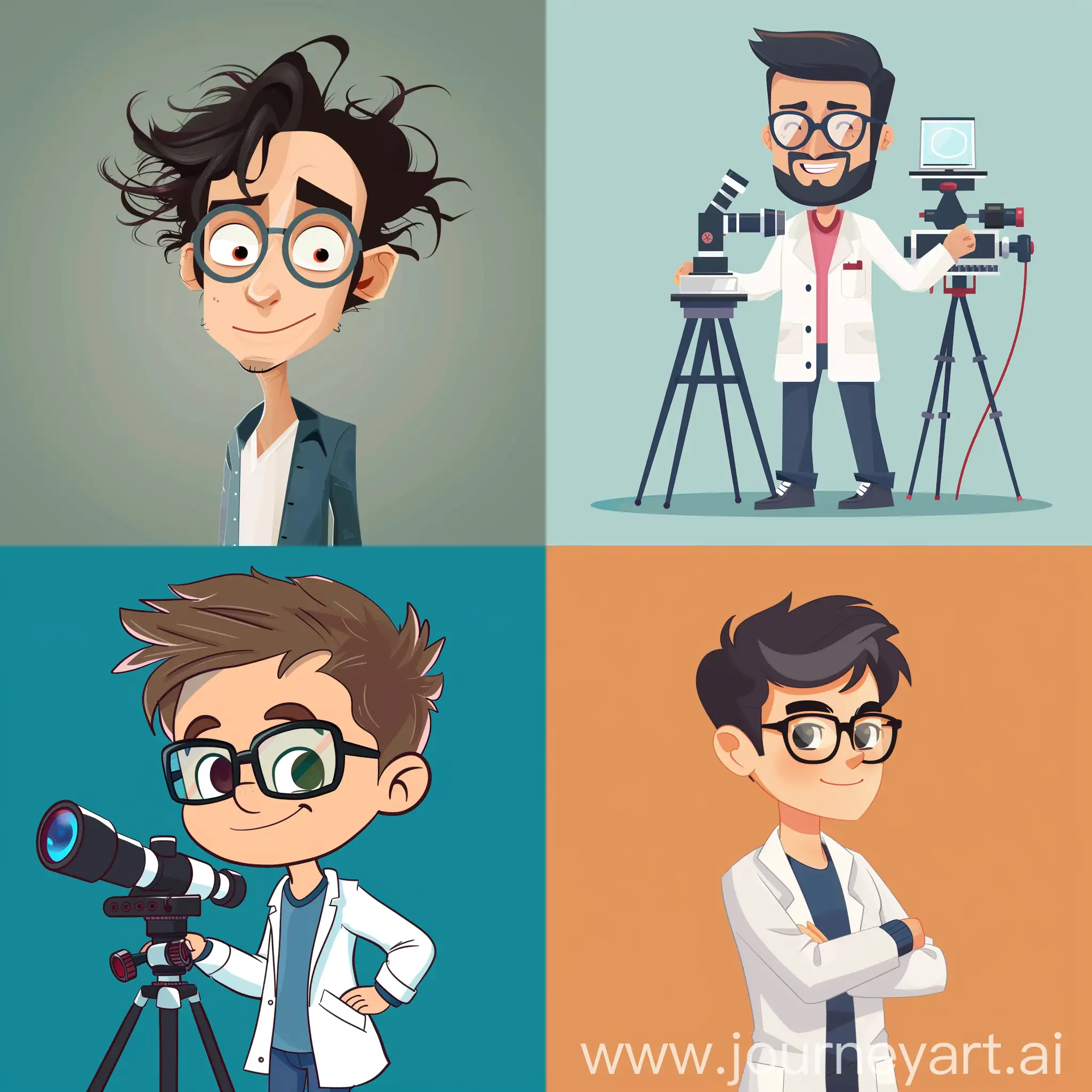 Science-Big-Bang-Avatar-Setup-for-a-Science-Video-Blogger