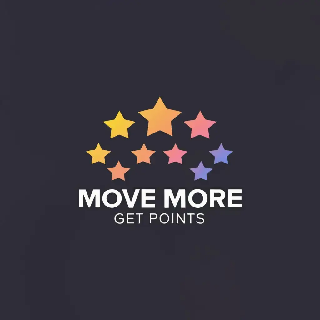 Logo-Design-for-Move-More-Encouraging-Activity-with-Stars-on-Clear-Background