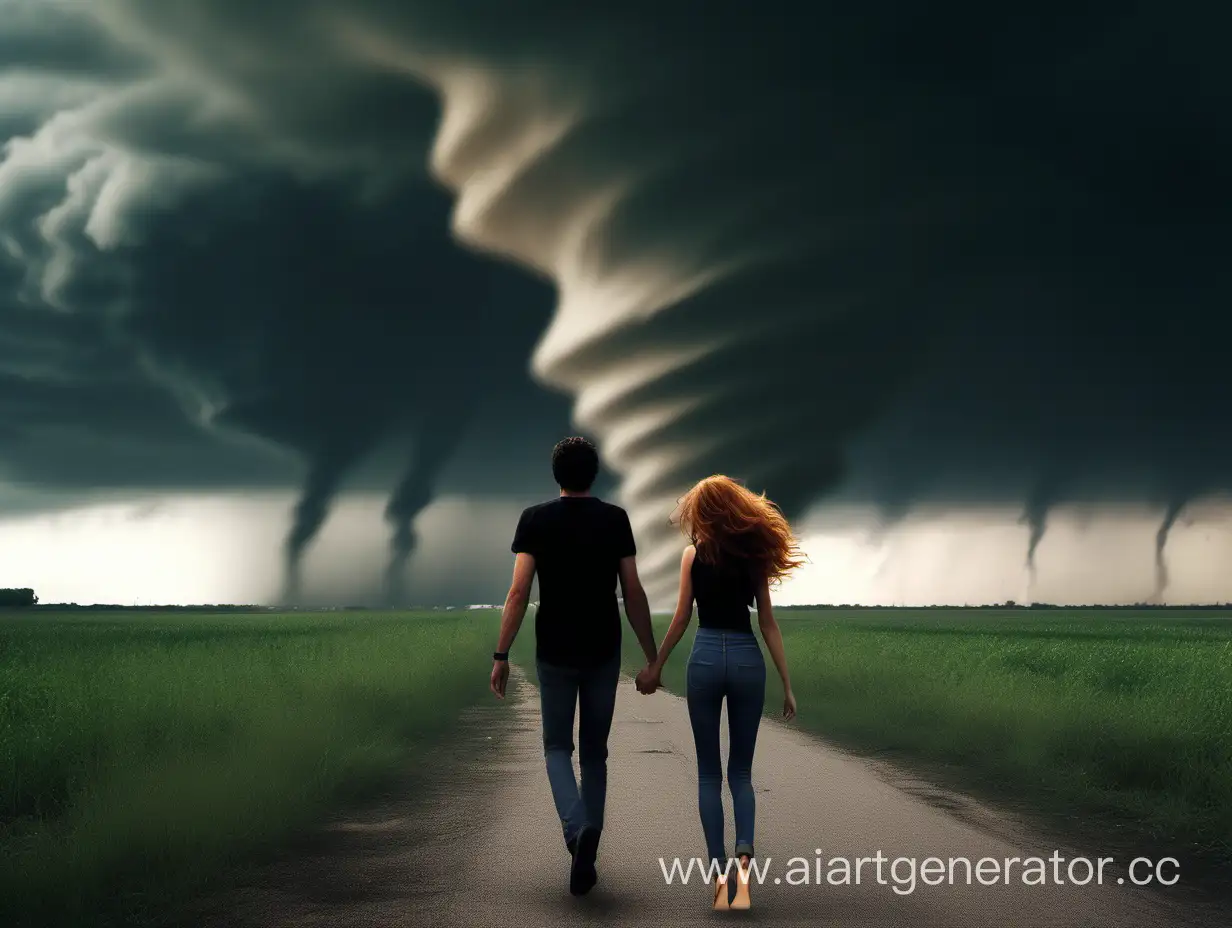 Couple-Walking-Away-in-Tornado-View-Tall-Guy-Holding-Girls-Hand