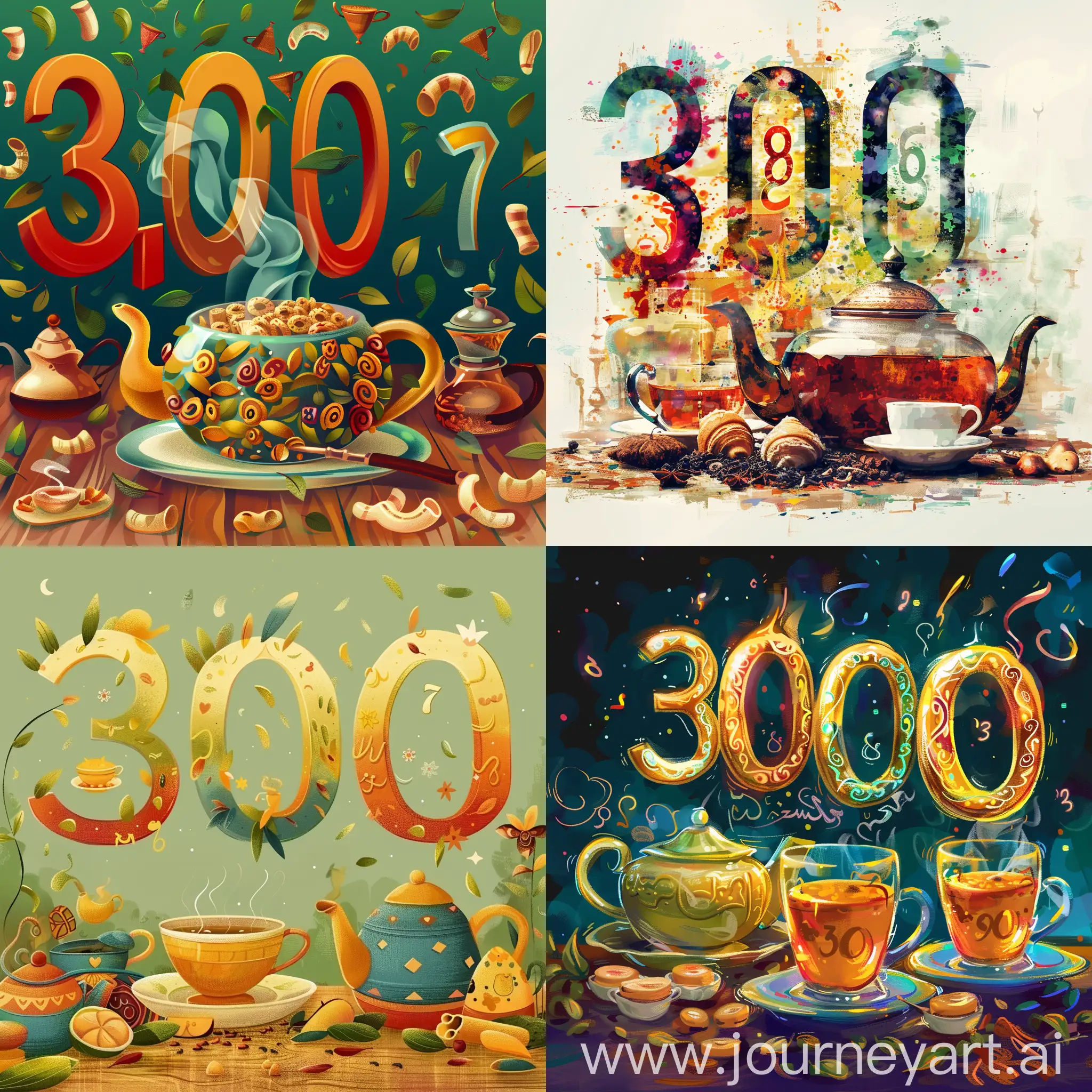 Colorful-30000-Followers-Celebration-with-Tea-and-Ramadan-Vibes