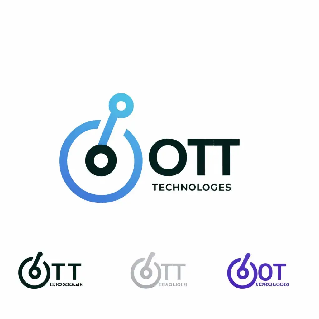 a logo design,with the text "On Time Technologies", main symbol:OTT,Moderate,be used in Technology industry,clear background