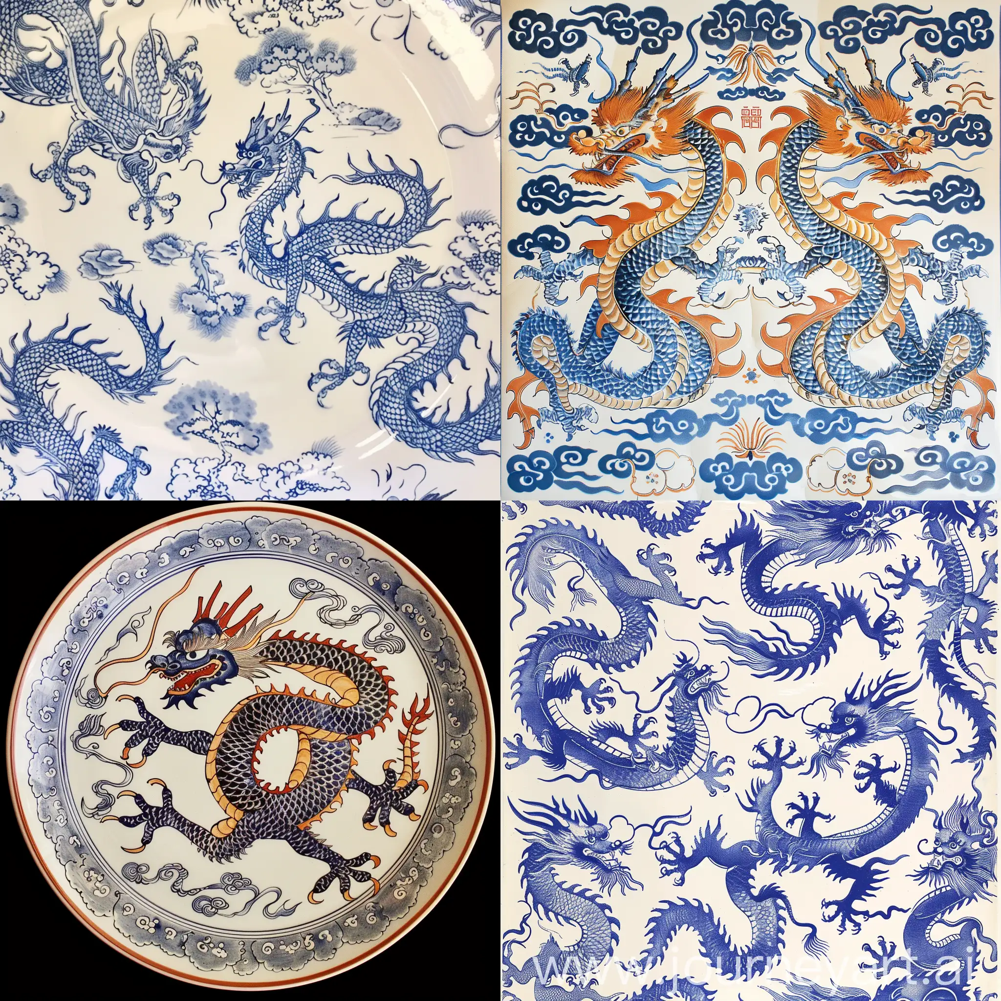 Elegant-Porcelain-with-Intricate-Dragon-Design