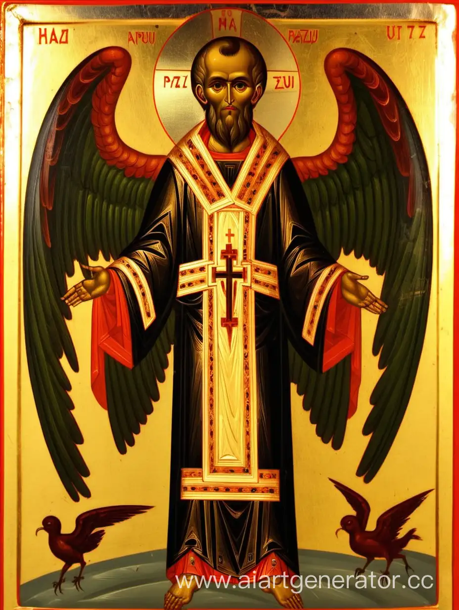 Православная икона святое божество Пазузу.