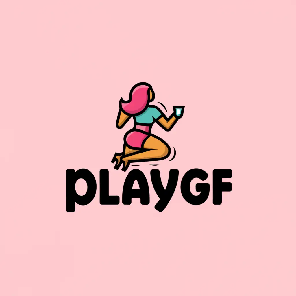 LOGO-Design-For-PlayGF-Modern-and-Seductive-Cam-Girl-Theme