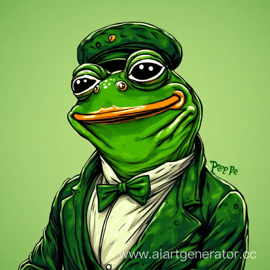Adventurous-Frog-Pepe-Explores-Enchanting-Swamp