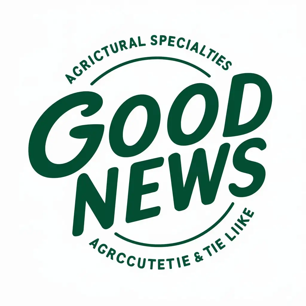 logo, Agricultural specialties and the like, with the text "Good news", typography, be used in Retail industry