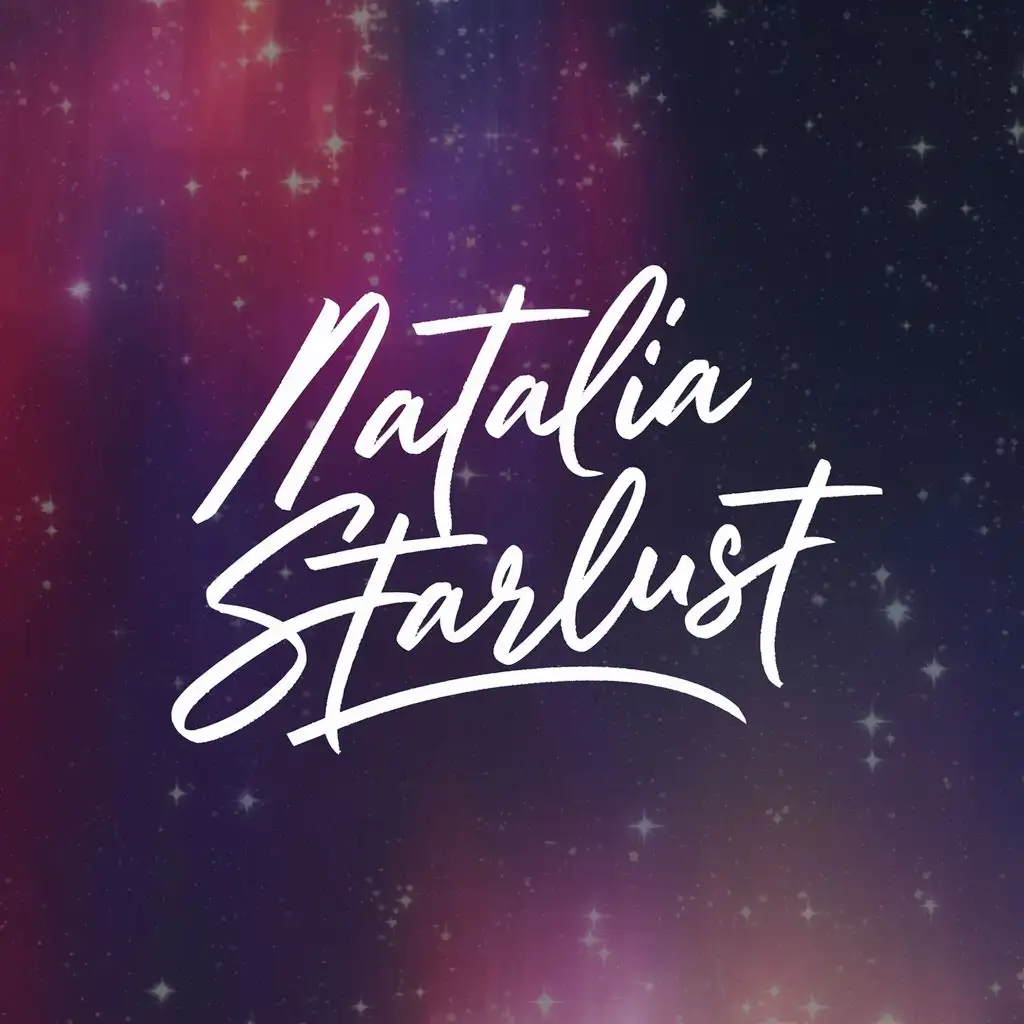 LOGO-Design-For-Natalia-Starlust-Elegant-Handwritten-Typography-for-Entertainment-Industry