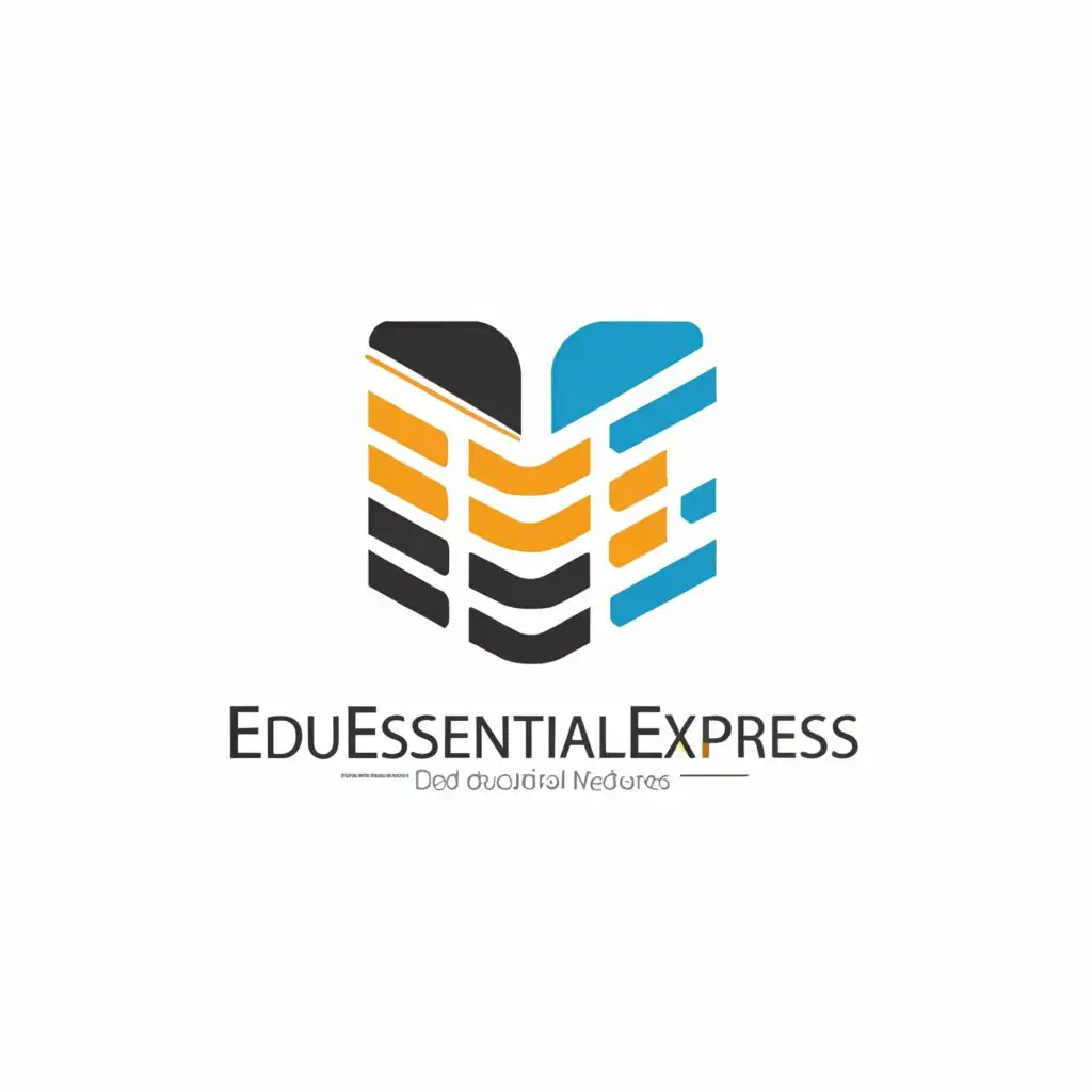 a logo design,with the text "EduEssentialExpress", main symbol:school essentials,Minimalistic,be used in Education industry,clear background