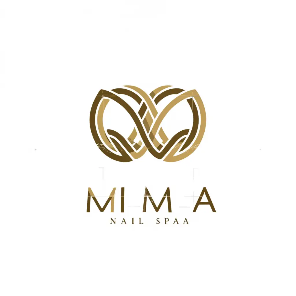 a logo design,with the text "MiMA", main symbol:Nails,complex,be used in Beauty Spa industry,clear background