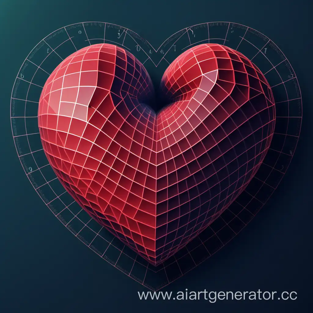 Geometric-Heart-Symbol-in-Mathematical-Style