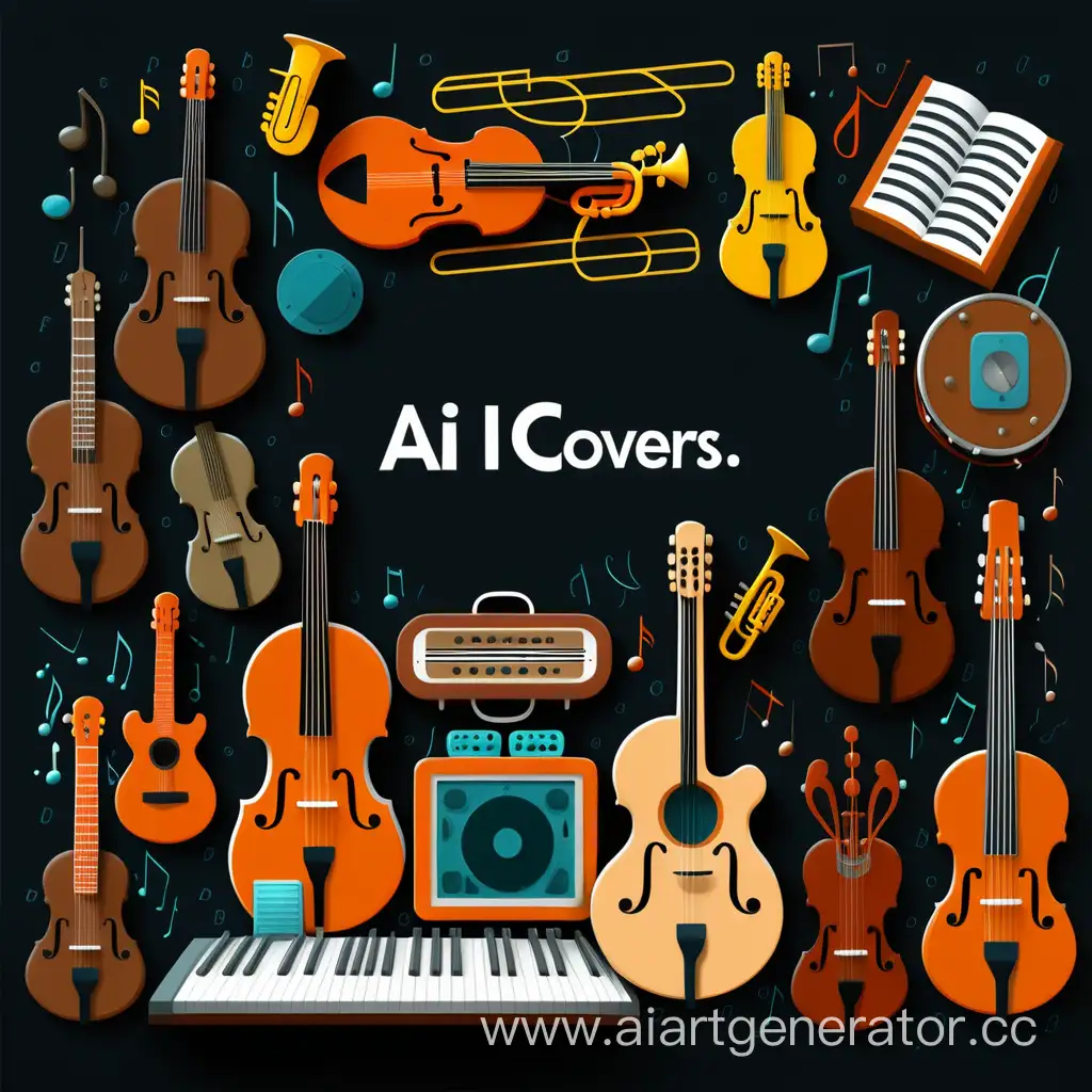 Musical-Instruments-in-AI-Covers-Artwork