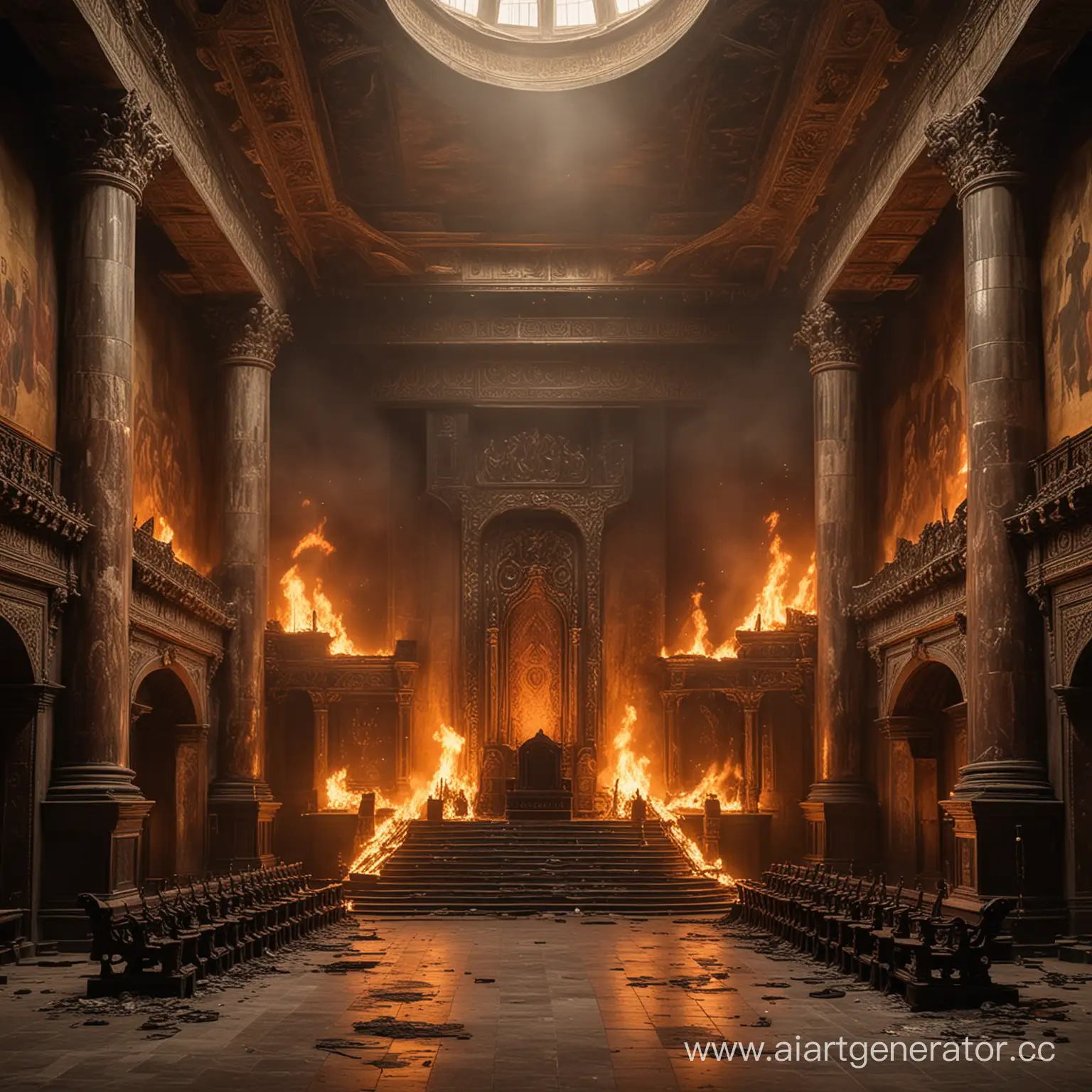 Empty-Throne-Room-Engulfed-in-Flames